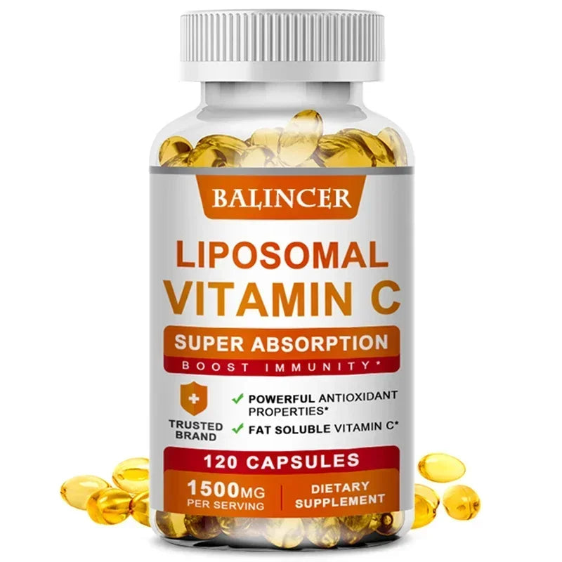 Liposomal Vitamin C Supplement - Easily Absorbed, Fat-Soluble Vitamin C, Antioxidant, Support Immune System, Promote Skin Health Lootquake LLC