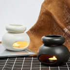 3 in 1 Candle heating holder Ceramics Essential Oil incense Burner Big Capacity Aromatherapy Oil Lamp Candlestick Home Fragrance Lootquake LLC