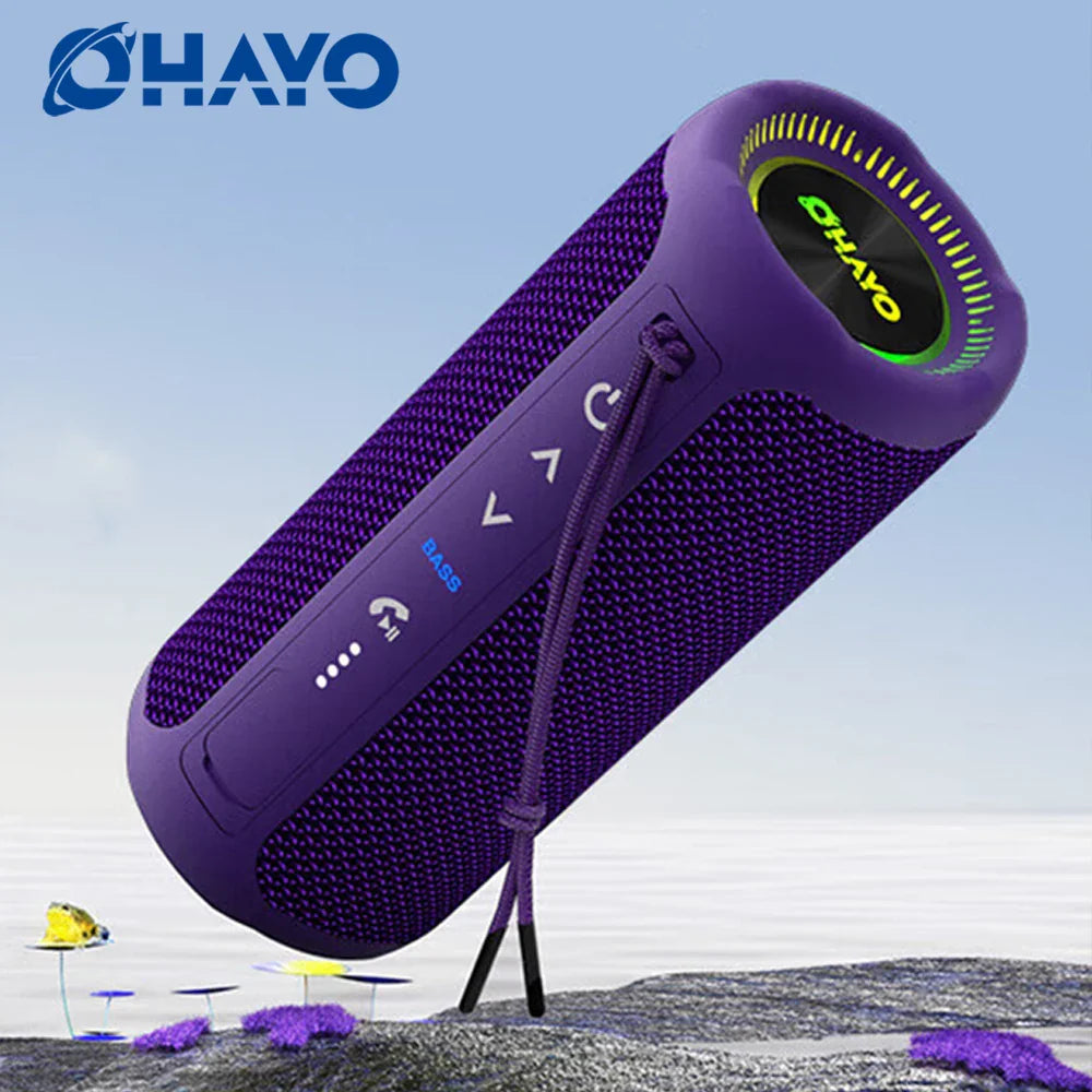 Ohayo Portable Waterproof Bluetooth Speaker 35W Drivers with Powerful 360-Degree Sound and Thundering Bass,TWS,IPX7 Waterproof Lootquake LLC
