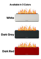 KINSCOTER Flame Aroma Diffuser Air Humidifier Ultrasonic Cool Mist Maker Fogger LED Essential Oil Lamp Realistic Fire Difusor Lootquake LLC