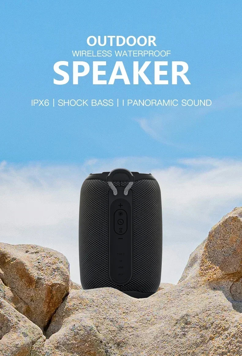 Super Powerful Wireless 5.3 Bluetooth Speaker RGB Light Caixa De Som Enhanced Bass IPX6 Waterproof Subwoofer 3D Stereo Sound Box Lootquake LLC