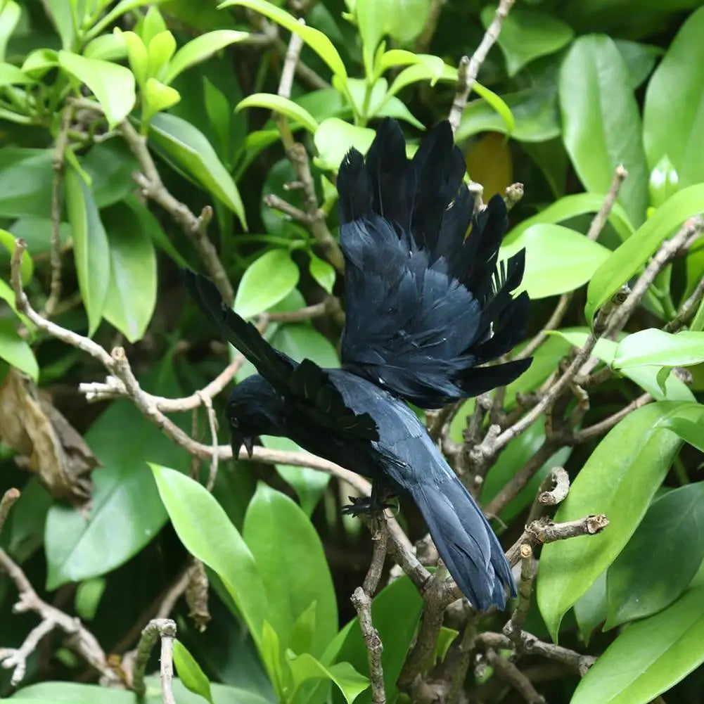 Halloween Decoracion Simulation Black Crow Raven Bird Repellent Pest Control Pigeon Repellent Event Party Bar Decoration Lootquake LLC