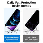 2Pcs Anti Blue Ray 9H Tempered Glass for iPhone X XS MAX XR 11 12 13 mini 14 Pro Max 6 6S 7 8 Plus SE 2020 Screen Protector Film Anti Blue Light Tempered Glass Screen Protector for iPhone Stevvex