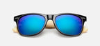 Ralferty Retro Wood Sunglasses Men Bamboo Sunglass Women Brand Sport Goggle Mirror UV400 Sun Glasses Male Shades lunette oculos