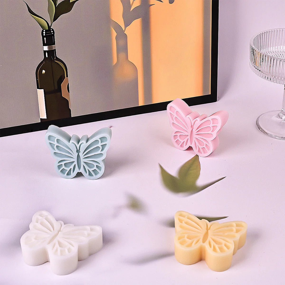 Sculpture Beautiful Butterfly Candle Silicone Mold DIY Insect Series Resin Mould Aromatherapy Soap Gypsum Handmade Home Decor Lootquake LLC