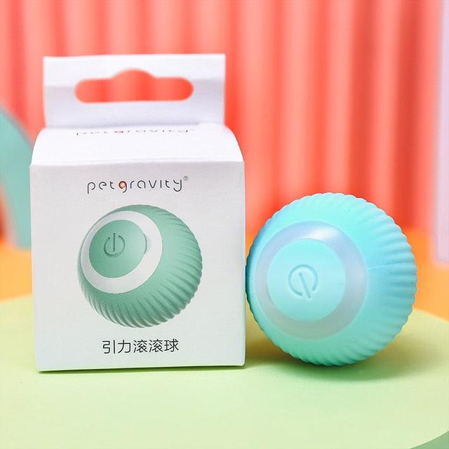 Smart Cat Rolling Ball Toys Rechargeable Cat Toys Ball Motion Ball Self-moving Kitten Toys for Indoor Interactive Playing Smart Interactive Cat Ball USB Rechargeable Automatic Bouncing Ball for Indoor Kittens Stevvex