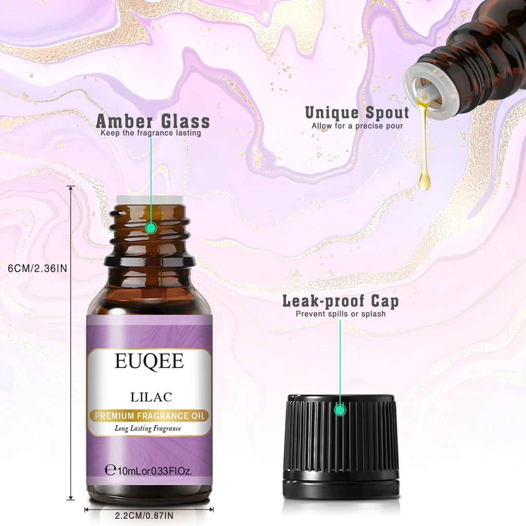 EUQEE 10ml Woody Fruit Fragrance Oil For Humidifier DIY Soap Candle Making Cedarwood Forest Pine Pumpkin Pie Coconut Pineapple Lootquake LLC