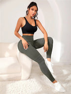 Curve Lift High-Waisted Fitness Leggings THRIXINE