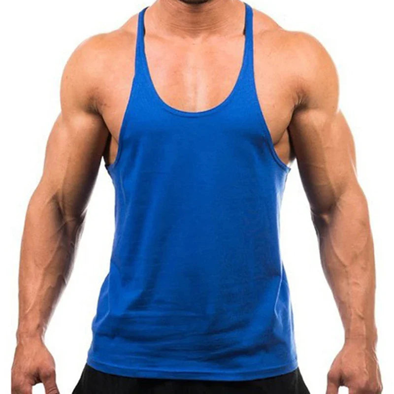 New Style Jogger Gym Singlet Training Bodybuilding Tank Top Sleeveless Cotton - SJB-DIAMOND ELITES