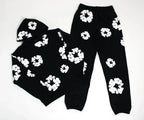 DENIM TEARS Foam Cotton Printed Hoodie Pi-Mart