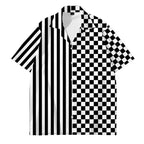 Mens Designer Clothes Black and White Dot Print Shirts Oversized Summer Travel Hawaii Beach Hawaiian Harajuku Camisa Masculino Lootquake LLC