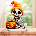 2D Acrylic Spooky Ghost & Pumpkin Hanging Decor | Halloween Swaying Ornaments for Window, Porch, Party Home Decoration Gift Set Lootquake LLC