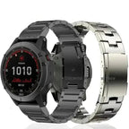 Garmin Steel Band - Modern QuickFit Design Strap BandsCo Straps
