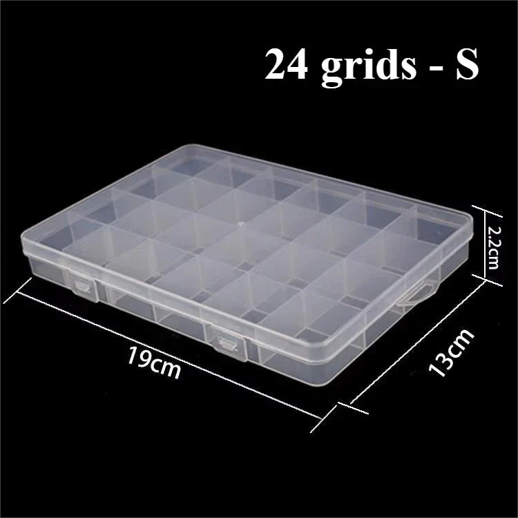 Mini Plastic Rectangular Storage Box Translucent Packing Box Dustproof Durable Strong Jewelry Case Container Home Storage
