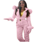 Womens Ski Wear Hoodie Jackets One-Piece - SJB-DIAMOND ELITES