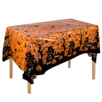 Halloween Decoration Tablecloth Pumpkin Spider Web Plastic Folding Setsholidayparty Hometableclothsuppliesbackdroparrangement Lootquake LLC