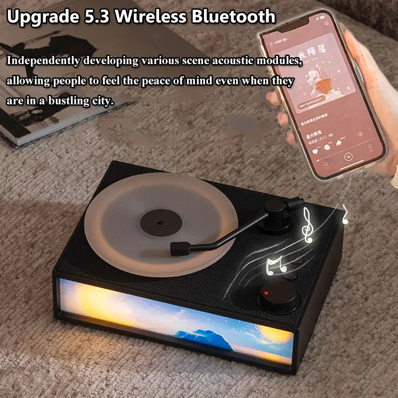 Wireless Vintage Bluetooth Speaker Portable Aromatherapy Atmosphere Light Painting Surround Sound MP3 Music Player Long Enduranc Lootquake LLC