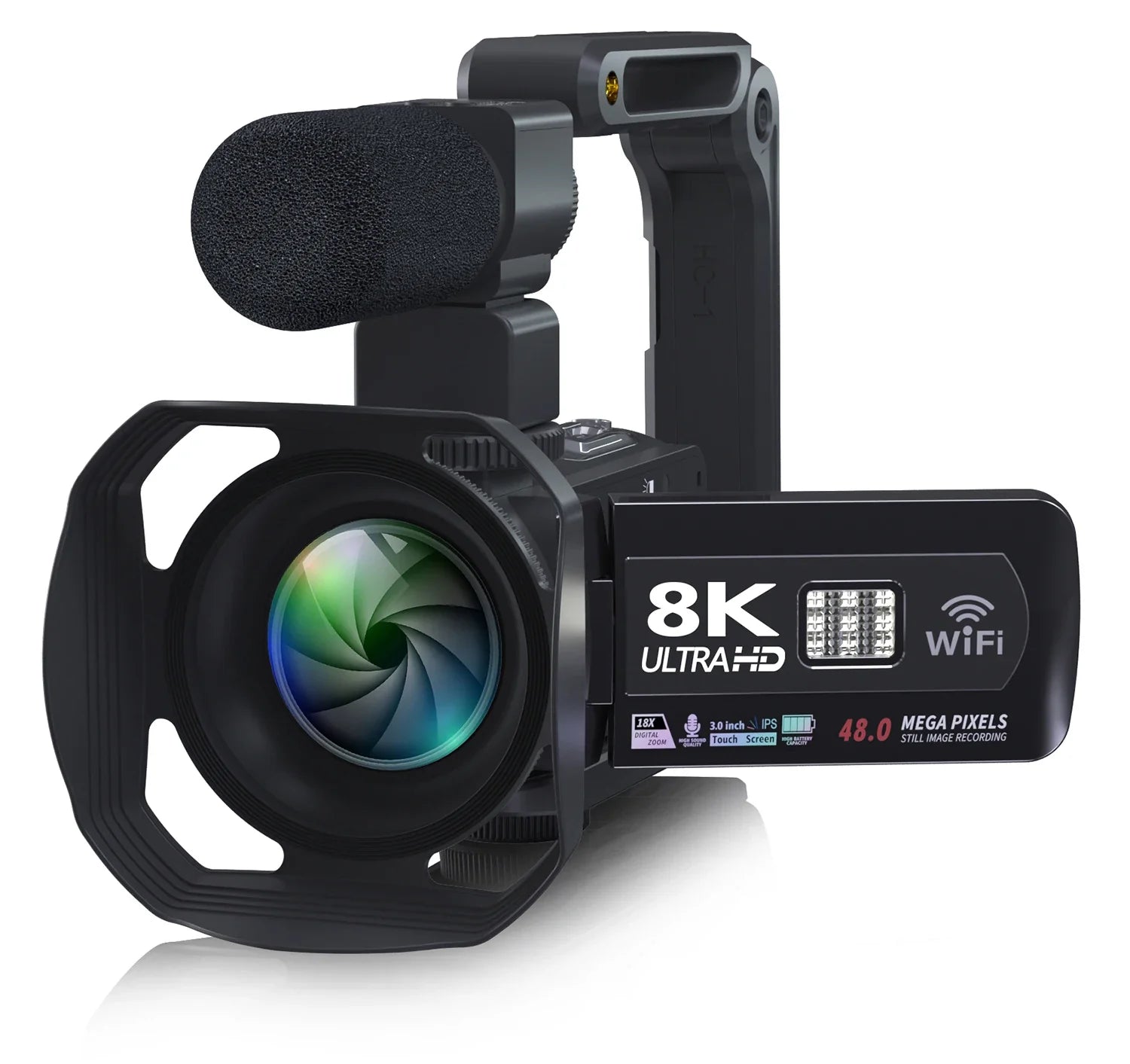YouTube Camcorder 8K Ultra HD camera Camcorders 48MP Streaming Camera 3.0"Touch Screen Digital Video Camera Lootquake LLC