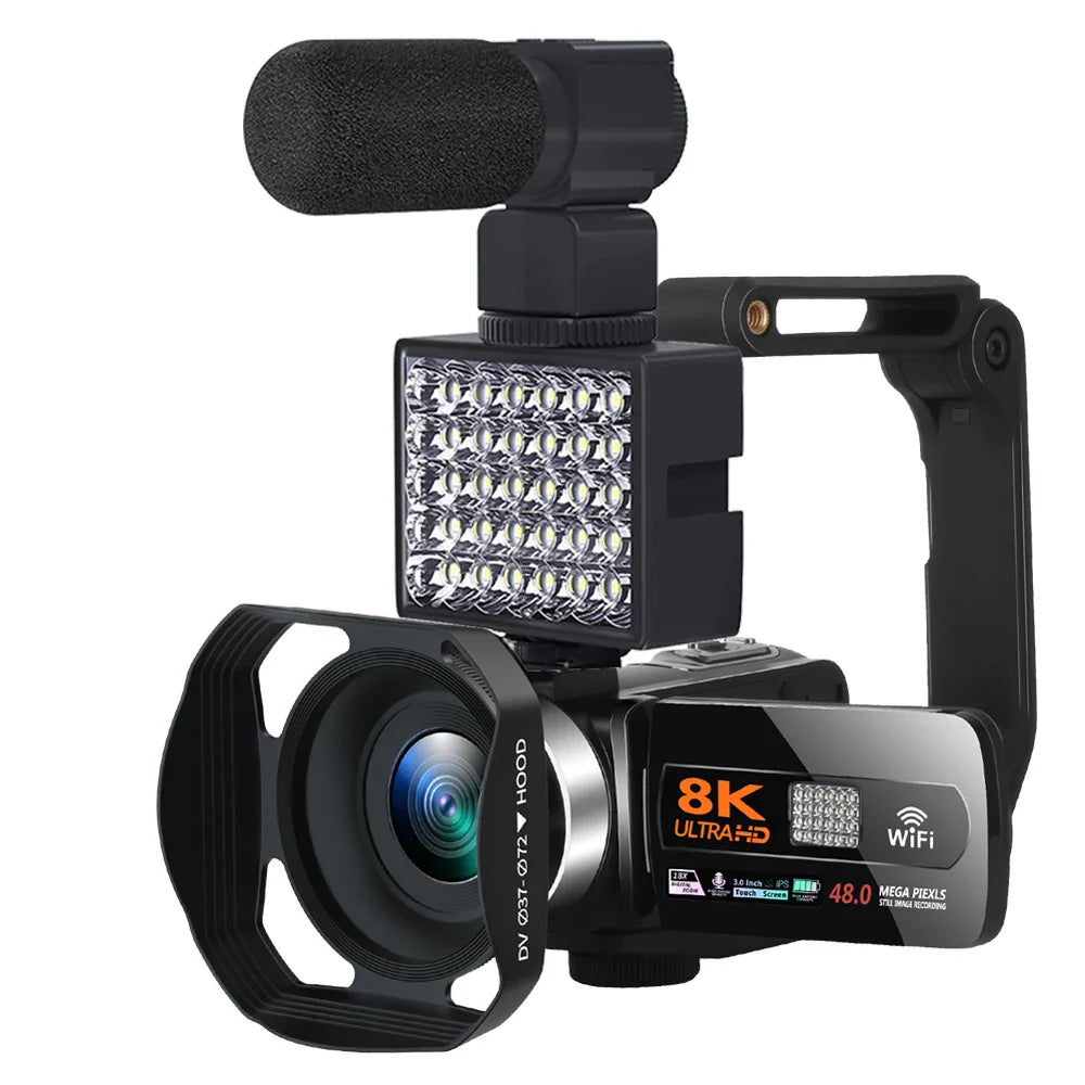 YouTube Camcorder 8K Ultra HD camera Camcorders 48MP Streaming Camera 3.0"Touch Screen Digital Video Camera Lootquake LLC