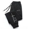 Heart Print Women's Sweatpants Jogging Pants THRIXINE