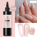 BORN PRETTY 250g Milky White Jelly Nude Gel Nail Polish Refilled Package Translucent Clear Color Semi Permanent Soak Off UV Gel Lootquake LLC