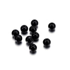 10-1000pcs/lot 3-20mm Straight Holes Acrylic Imitation Pearl Beige Bracelet Round Beads For DIY Craft Jewelry Making Supplies