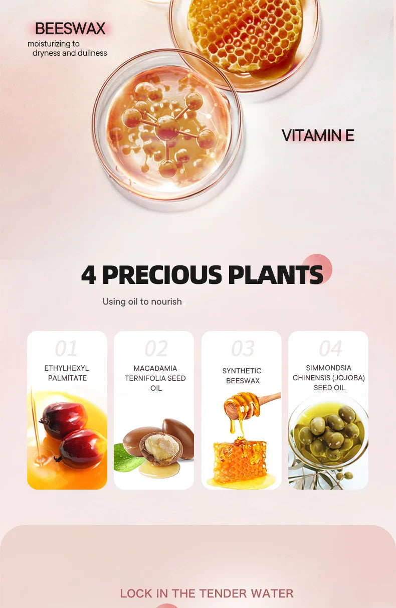 Fruit flavored moisturizing lipstick, neutral and natural, lip care, used to moisturize and prevent dryness, care for lip skin Lootquake LLC
