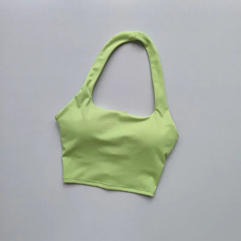 Backless Bliss: Sexy Sports Bra & Yoga Crop Top THRIXINE