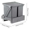Kitchen Trash Can Household Pull Out Trash Can Sink Cabinet Bottom Garbage Bin Large Capacity Litter Bins Food Waste Disposal