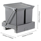 Kitchen Trash Can Household Pull Out Trash Can Sink Cabinet Bottom Garbage Bin Large Capacity Litter Bins Food Waste Disposal