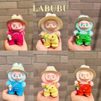 Labubu Doll Clothes Big Into Energy Clothing Replacement Summer Overalls with Straw Hat and Belt Set for Ropa Labubu Lootquake LLC