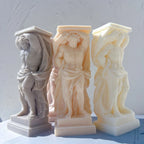 Atlant Statue Silicone Mold Unique Bust Sculpture Soy Wax Candle Mould Greek Mythology Home Decor