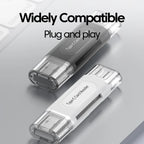 Elough 4 in 1 Card Reader Memory TF SD Card Readers For iPhone 16 15 Laptop USB 2.0 Type C Card Adapter High-speed Transmission