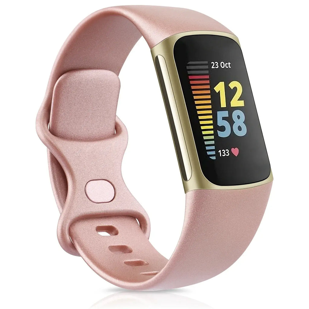 Fitbit Charge 5 6 Silicone Band - Comfortable Stylish Design - SJB-DIAMOND ELITES