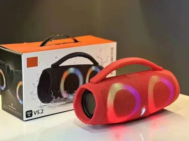 Portable Waterproof 100W High Power Bluetooth Speaker RGB Colorful Light Wireless Subwoofer 360 Stereo Surround TWS FM Boom Box Lootquake LLC