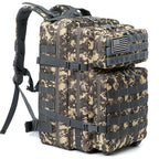 Outdoor Tactical Backpacks 45L Large Capacity Man 3 Days Molle Assault Bags For Outdoor Trekking Camping Backpack