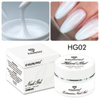 30ML Hard Gel For Nail Extension Milky White Builder Constructor Gel Self Leveling Reinforcement Nail Gels Camouflage Manicure Lootquake LLC