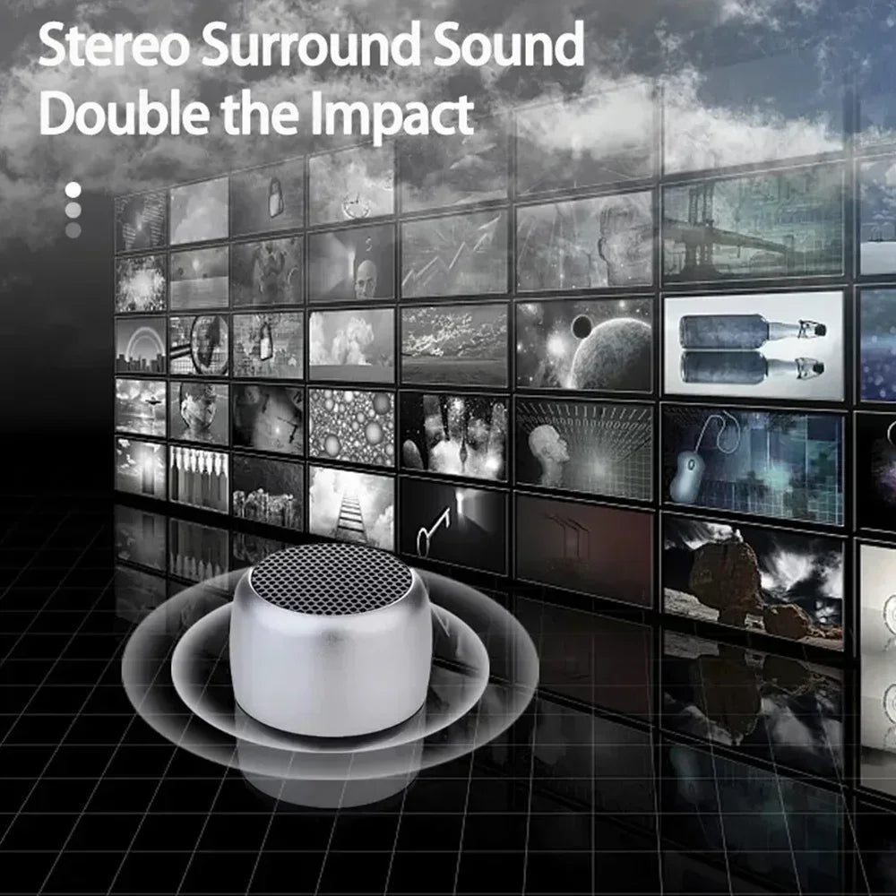 Mini Bluetooth Speaker HD Sound with Bass Smallest Wireless Speaker for Phone PC Tablet with Selfie Button Call Function Cute Lootquake LLC