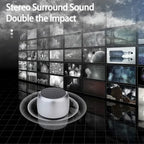 Mini Bluetooth Speaker HD Sound with Bass Smallest Wireless Speaker for Phone PC Tablet with Selfie Button Call Function Cute Lootquake LLC