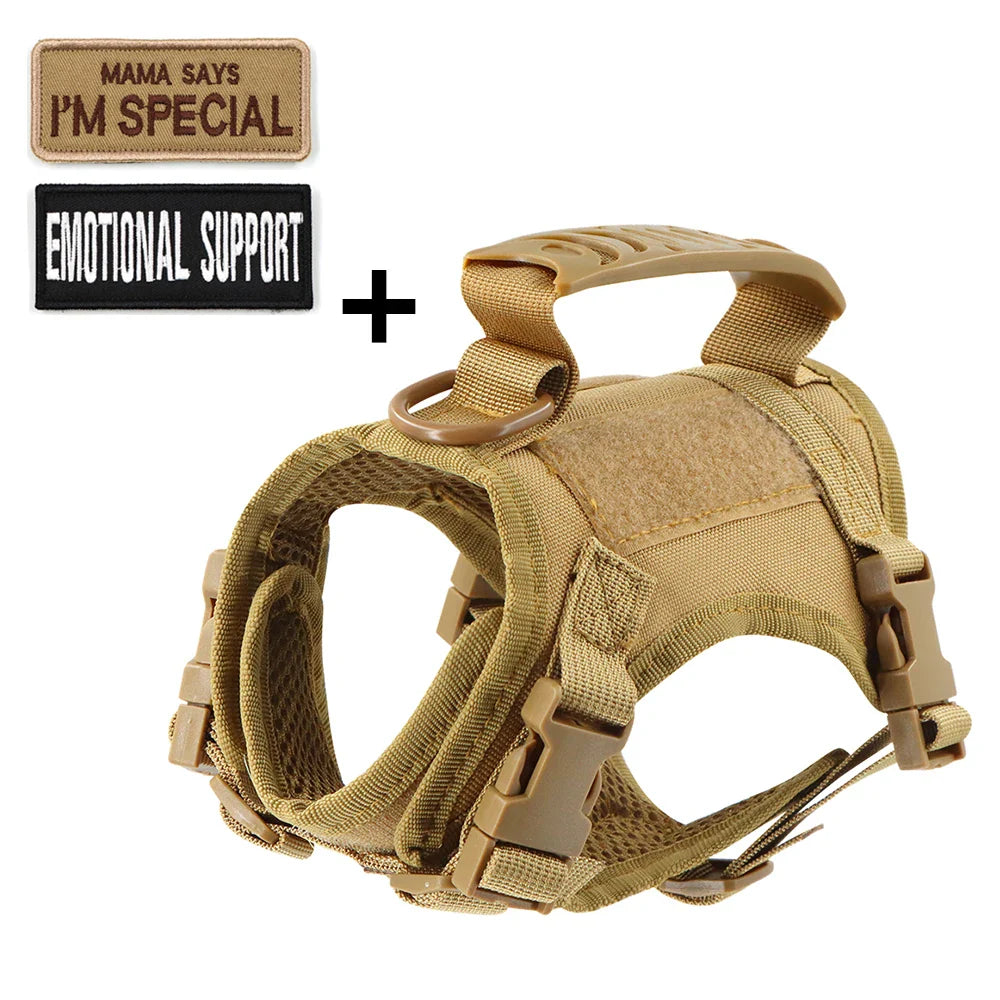 Tactical Cat Harness with 2 Patches Stickers Vest Harnesses THRIXINE