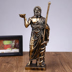 Greek Medical God Sculpture Asclepius Medicine Statue for Home Desktop Decoration Indoor Ornaments Sculptural Home Decor Gift Lootquake LLC
