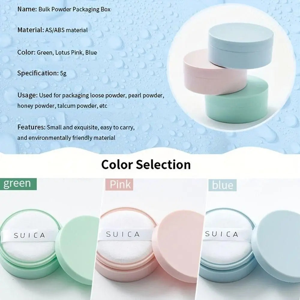 1Pcs Puff Powder Subpackage Empty Loose Powder Jars White Cap with Sifter Dispersion Powder Box 5g Macaron Cosmetics Container Lootquake LLC