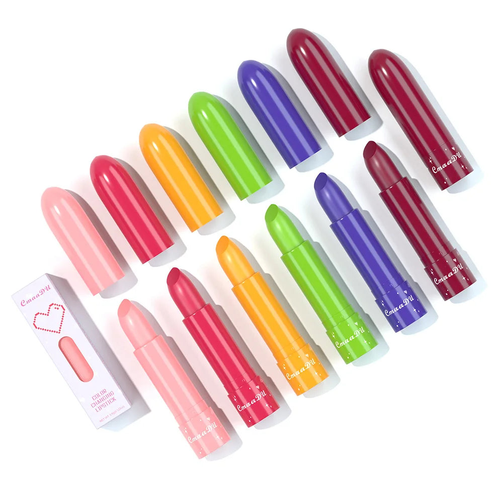 Fruit Color Changing lipstick Fruit Taste Moisturizing Lip Skin Without Drying out Temperature Changing lipstick Lootquake LLC