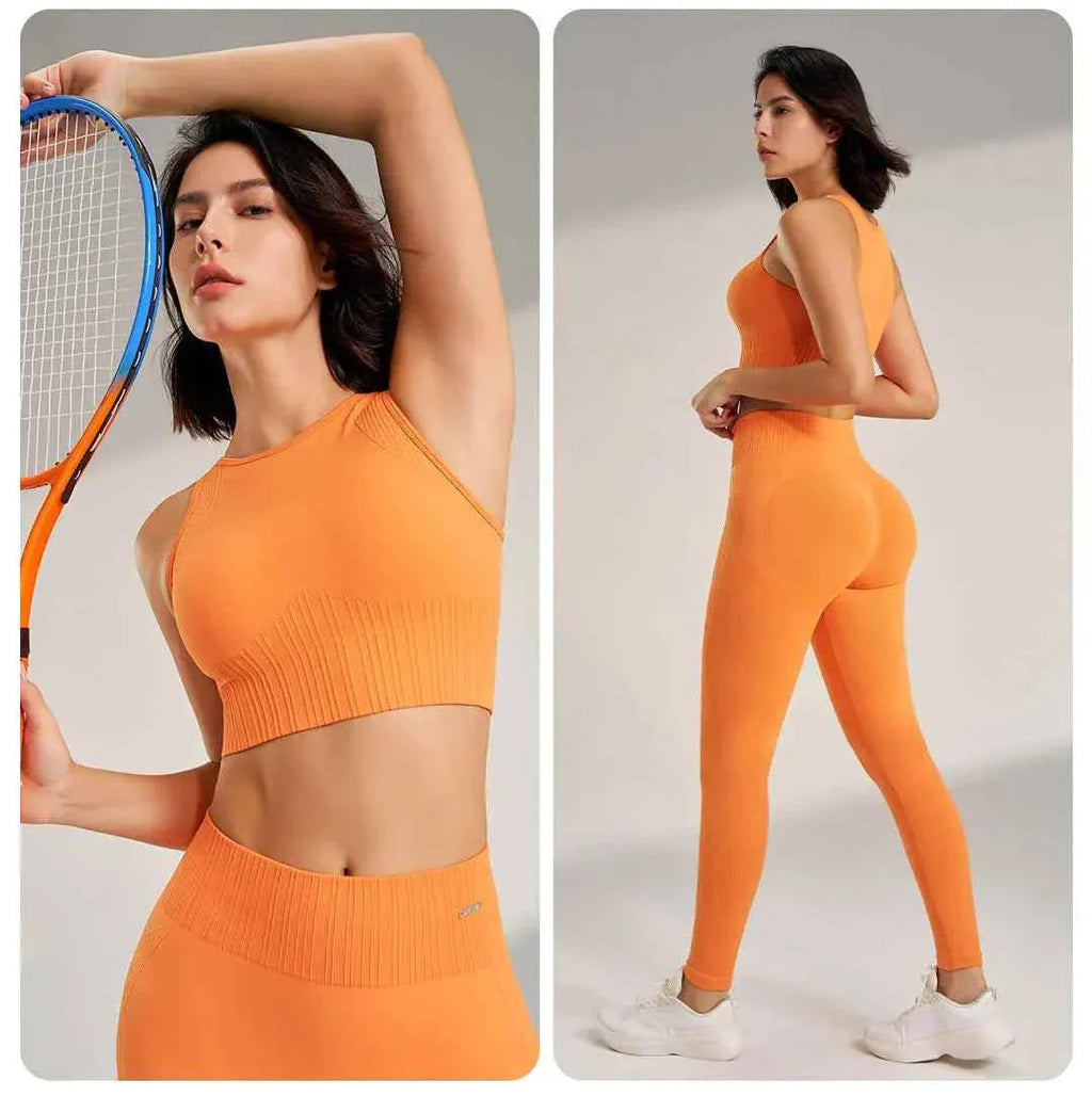 Women's High Waisted Leggings and Top THRIXINE