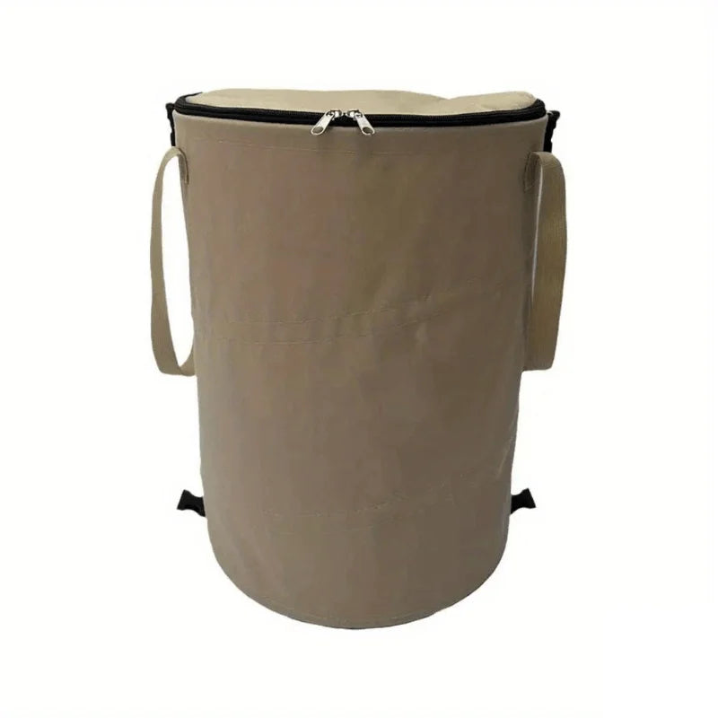 Outdoor Portable Foldable Trash Can with Lid Camping Picnic Garbage Bin Waste Storage Basket Yard Garden Garbage Bag Leaf Bag