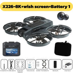 NEW for Genuine X226VR/X226 Mini Drones 8K Professional Remote Control Helicopter Plane RC Dron with Screen Quadcopter Toys Gift