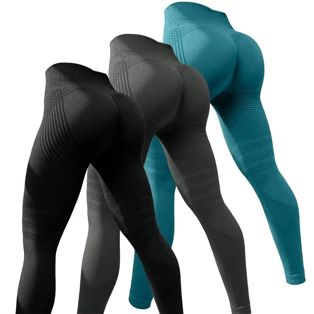 Curve Lift High-Waisted Fitness Leggings THRIXINE