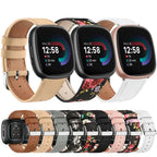 Fitbit Versa & Sense Leather Band - Stylish Durable Design - SJB-DIAMOND ELITES