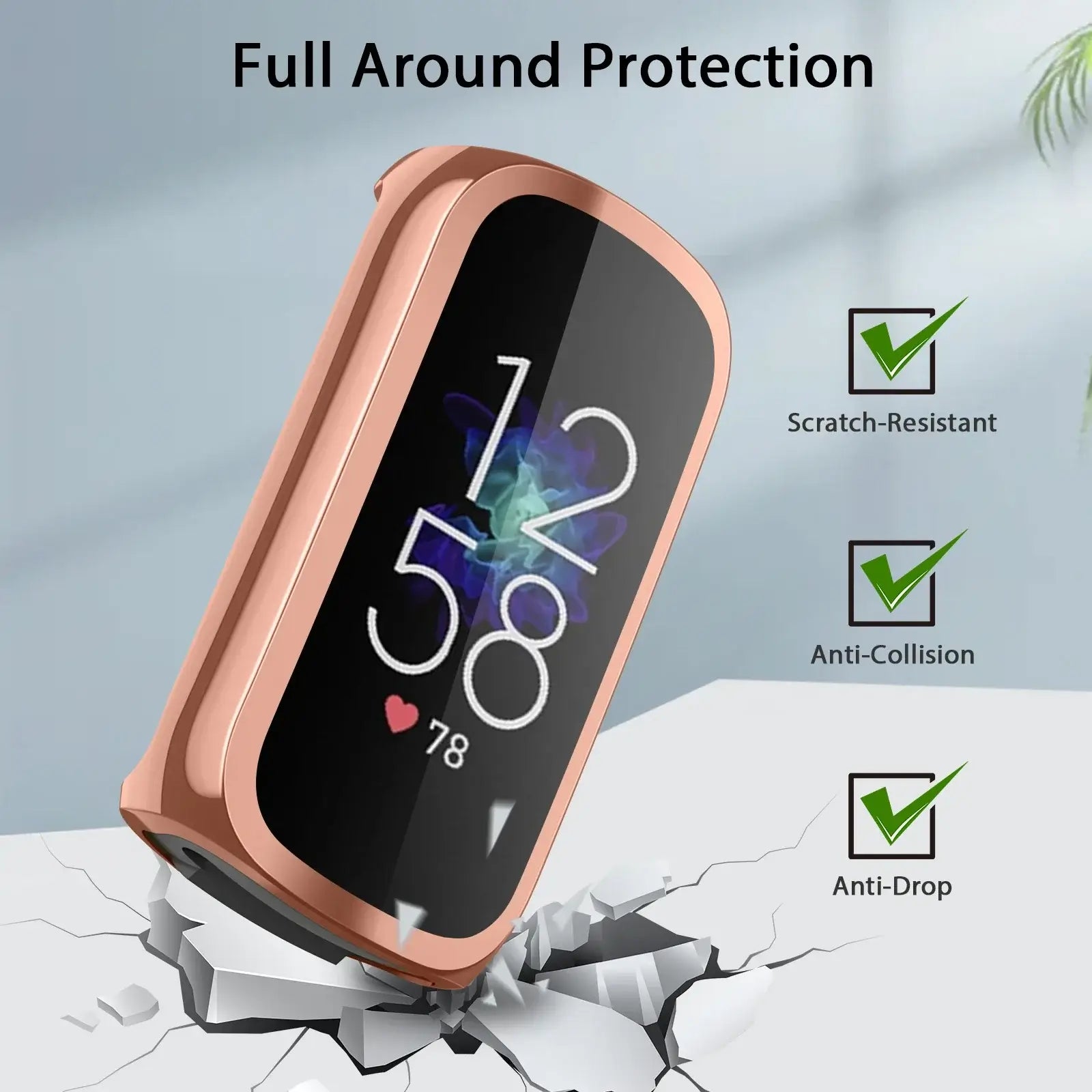 Fitbit Luxe Case and Screen Protector - Premium Protection - SJB-DIAMOND ELITES