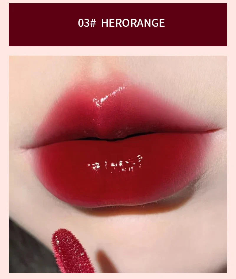 HERORANGE Light Glass-Like Lip Lacquer - Mirror Shine, Hydrating Formula; Smudge-Proof, Long-Wear, and Skin-Brightening Lootquake LLC